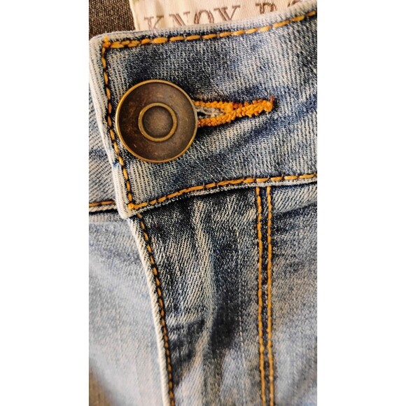 Knox Rose Women's Mid-Rise Straight Leg Embroidered Jeans, Size‎ 10 - Picture 4 of 7